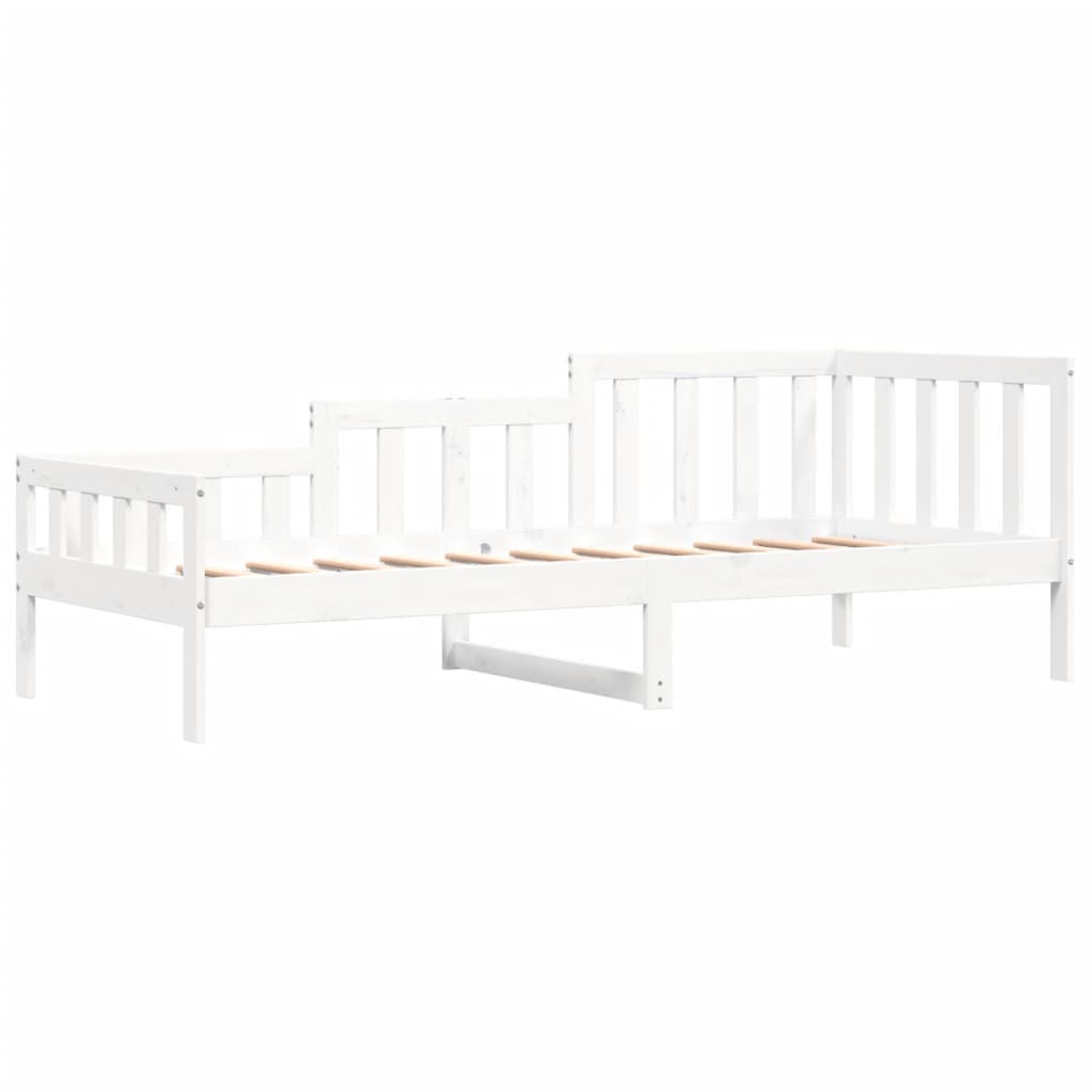 vidaXL Sofá cama sin colchón madera maciza de pino blanco 80x200 cm