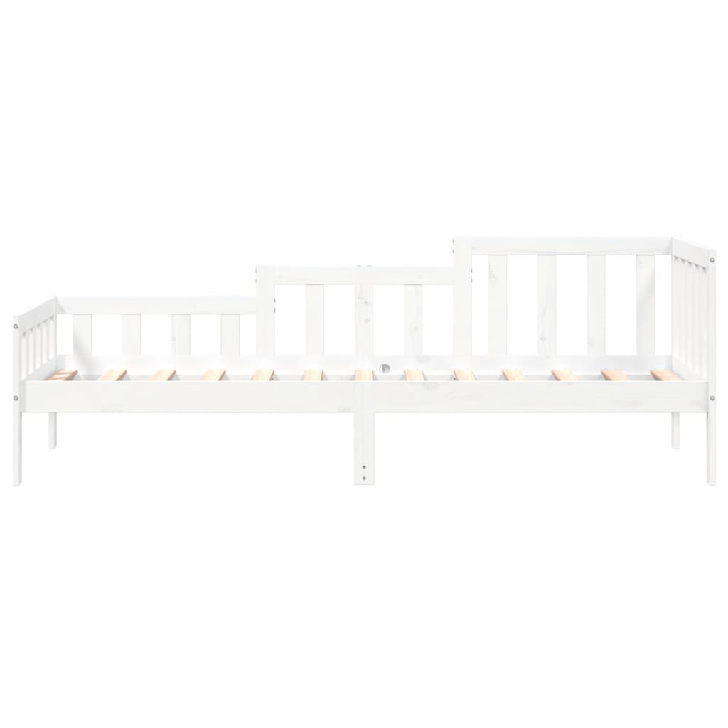 vidaXL Sofá cama sin colchón madera maciza de pino blanco 90x200 cm