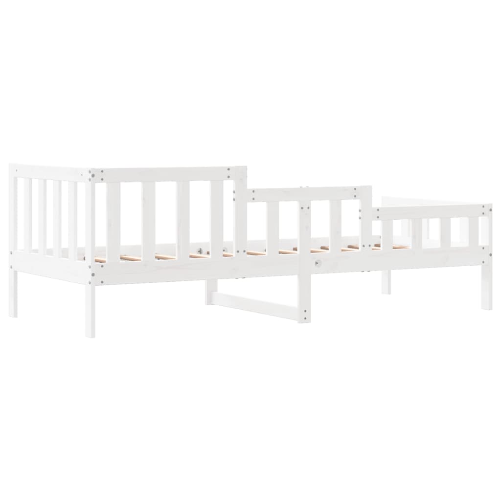 vidaXL Sofá cama sin colchón madera maciza de pino blanco 90x200 cm