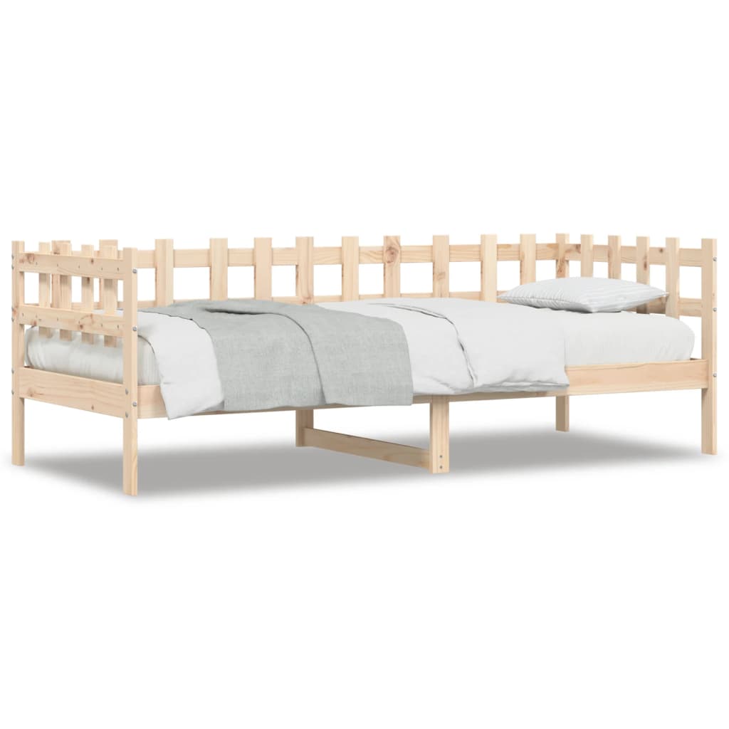 vidaXL Sofá cama sin colchón madera maciza de pino 90x190 cm