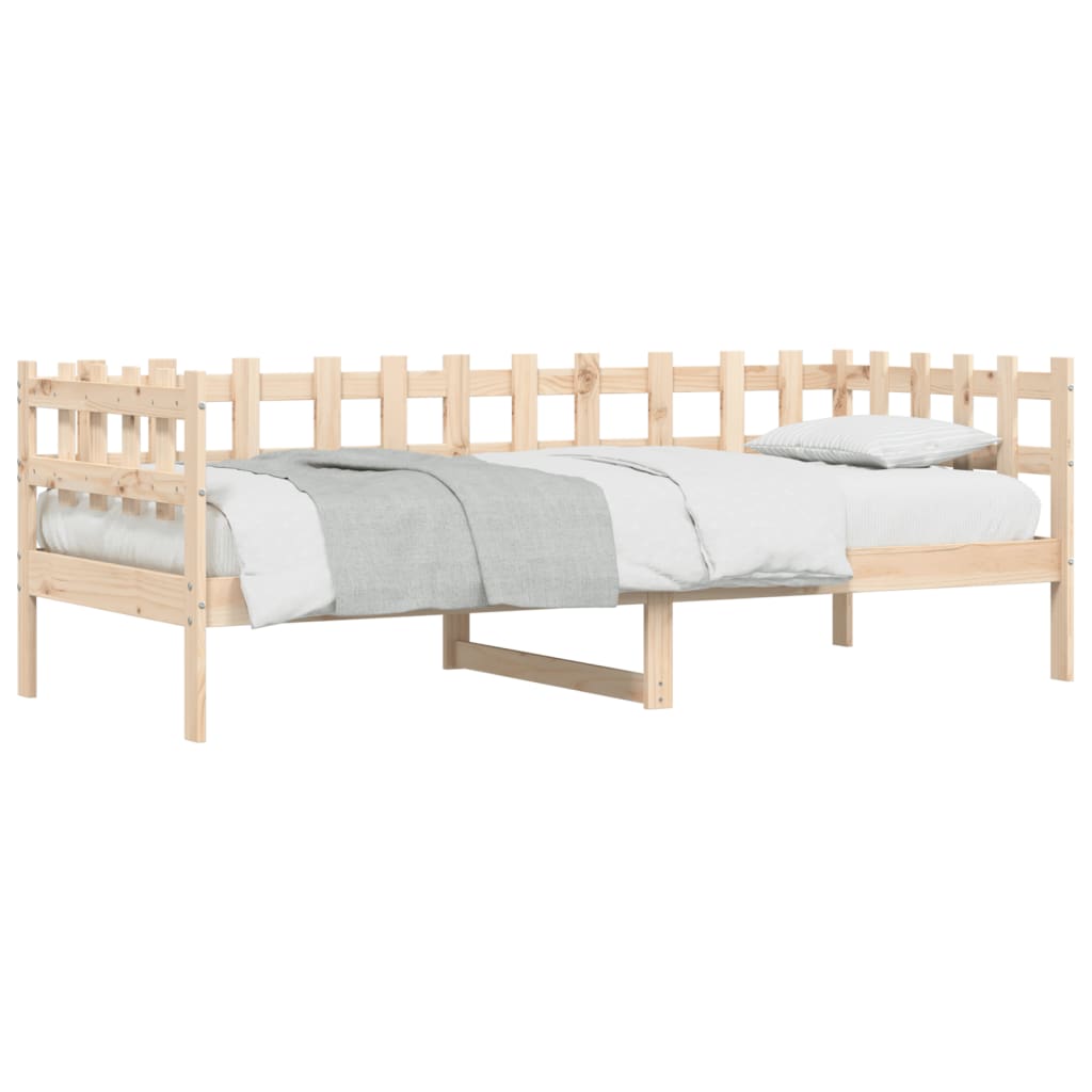 vidaXL Sofá cama sin colchón madera maciza de pino 90x190 cm