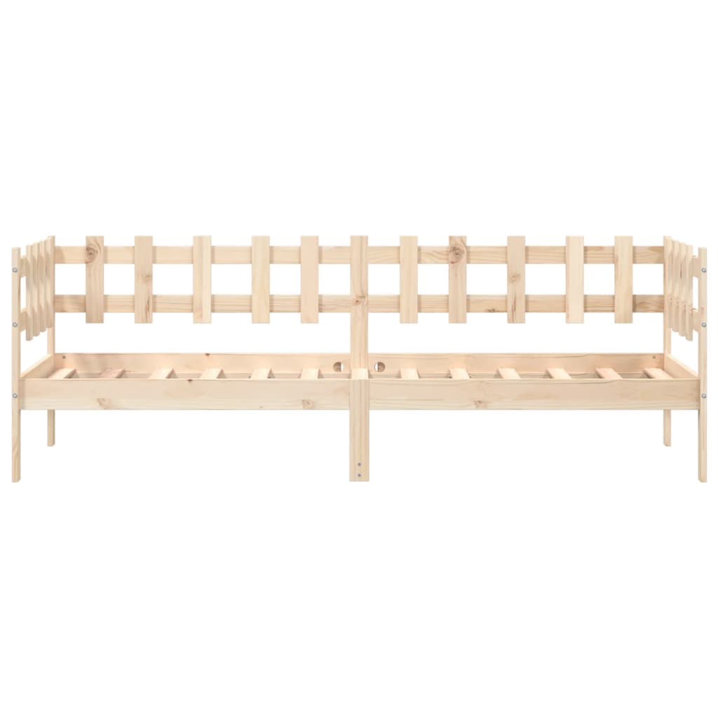 vidaXL Sofá cama sin colchón madera maciza de pino 90x190 cm