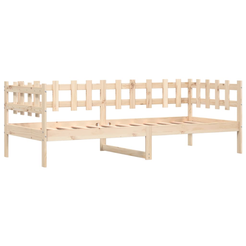 vidaXL Sofá cama sin colchón madera maciza de pino 90x190 cm