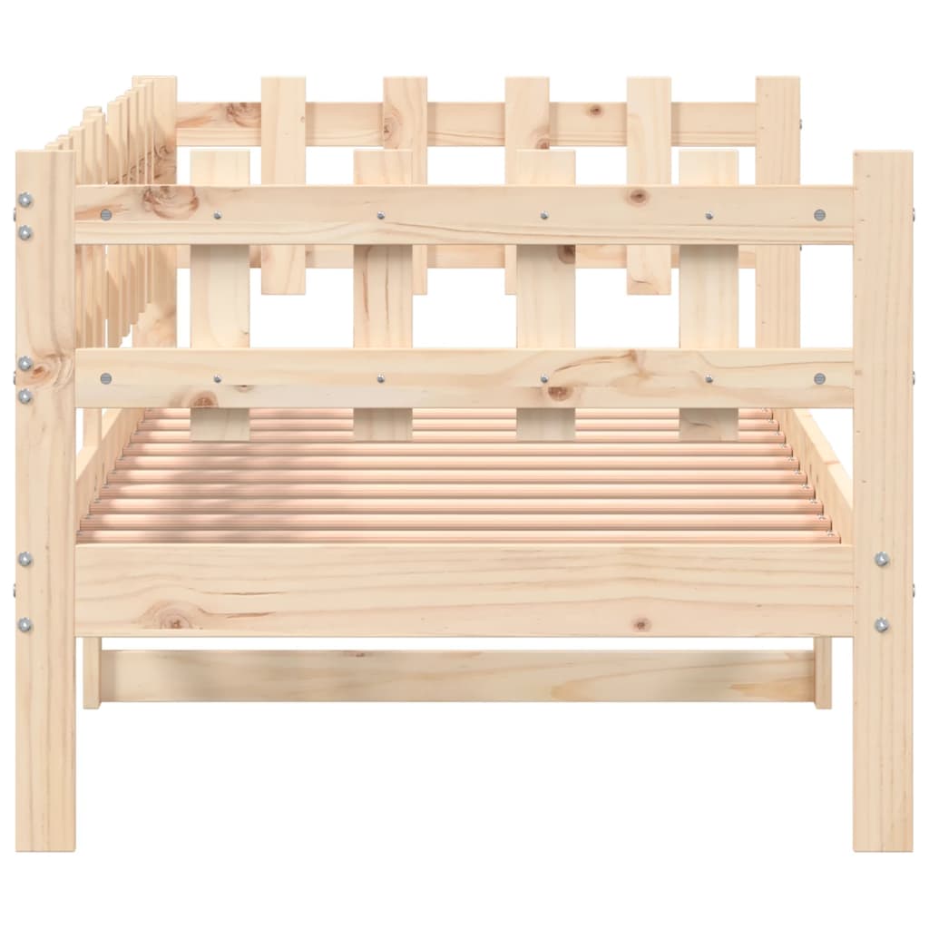 vidaXL Sofá cama sin colchón madera maciza de pino 90x190 cm