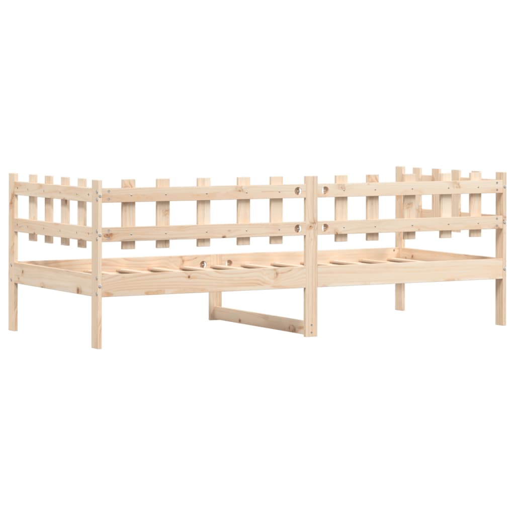 vidaXL Sofá cama sin colchón madera maciza de pino 90x190 cm