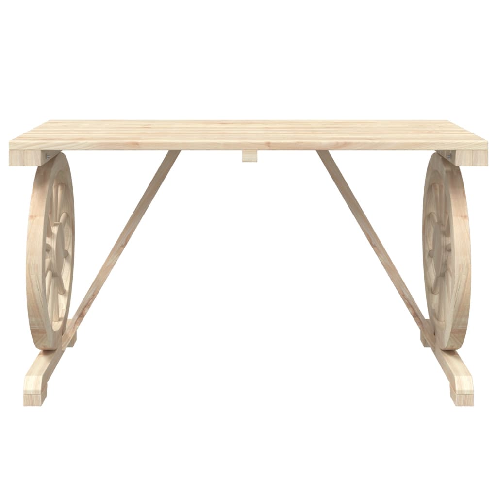 vidaXL Mesa de jardín madera maciza abeto 115x55x65 cm