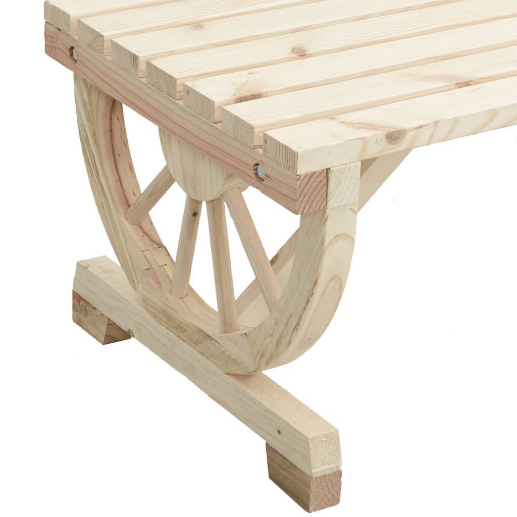 vidaXL Mesa de jardín madera maciza abeto 115x55x65 cm