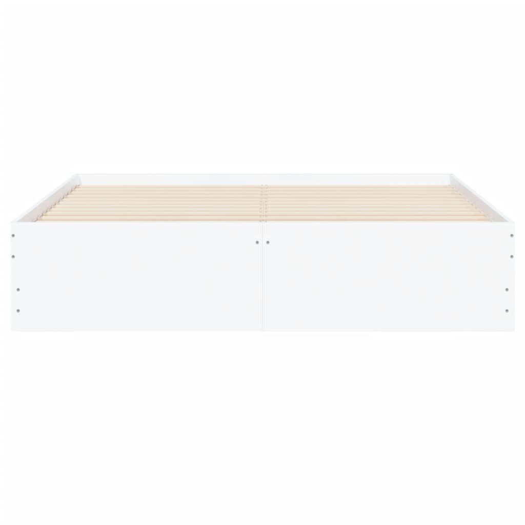 vidaXL Cama con cajones madera de ingeniería blanco 140x200 cm