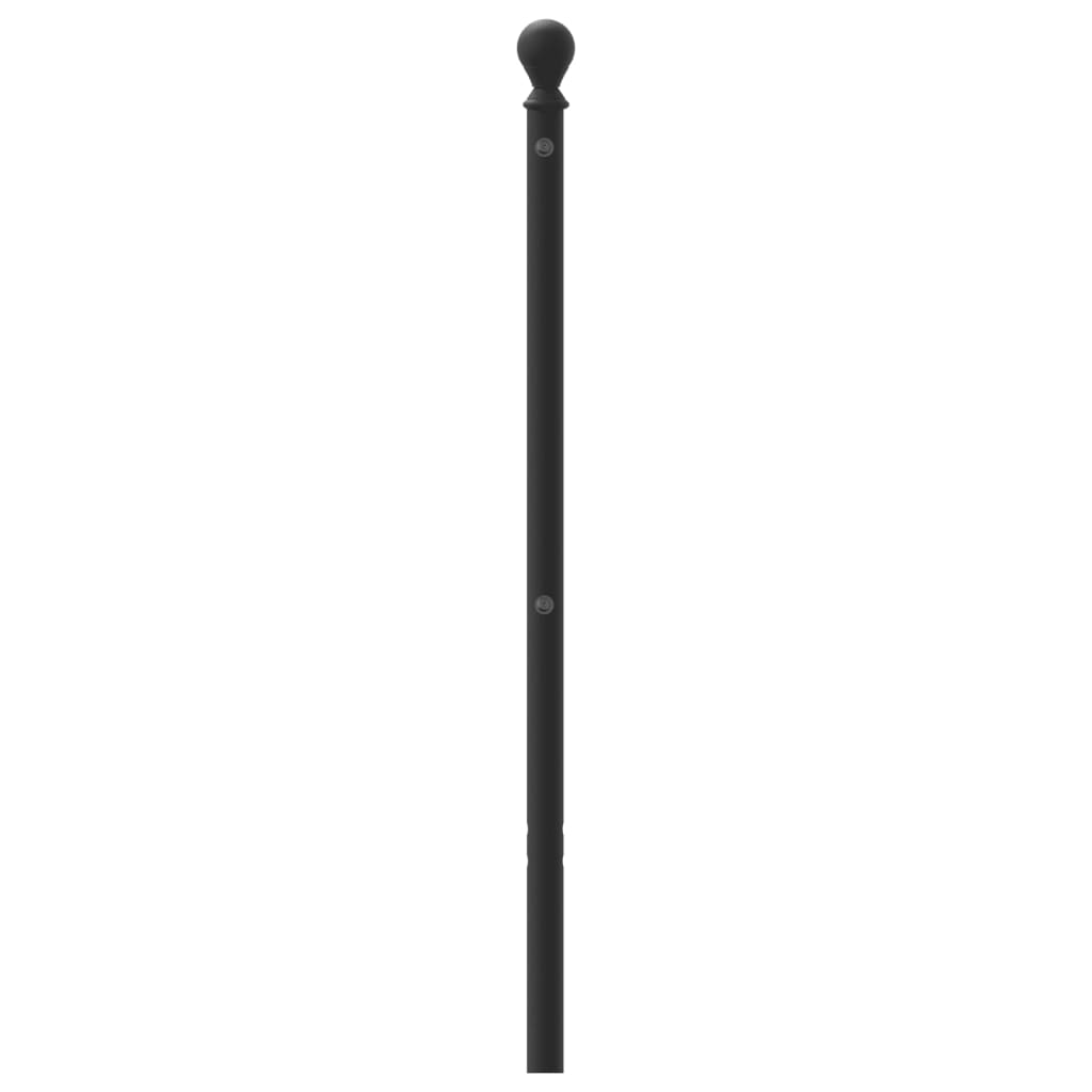 vidaXL Cabecero de metal negro 120 cm