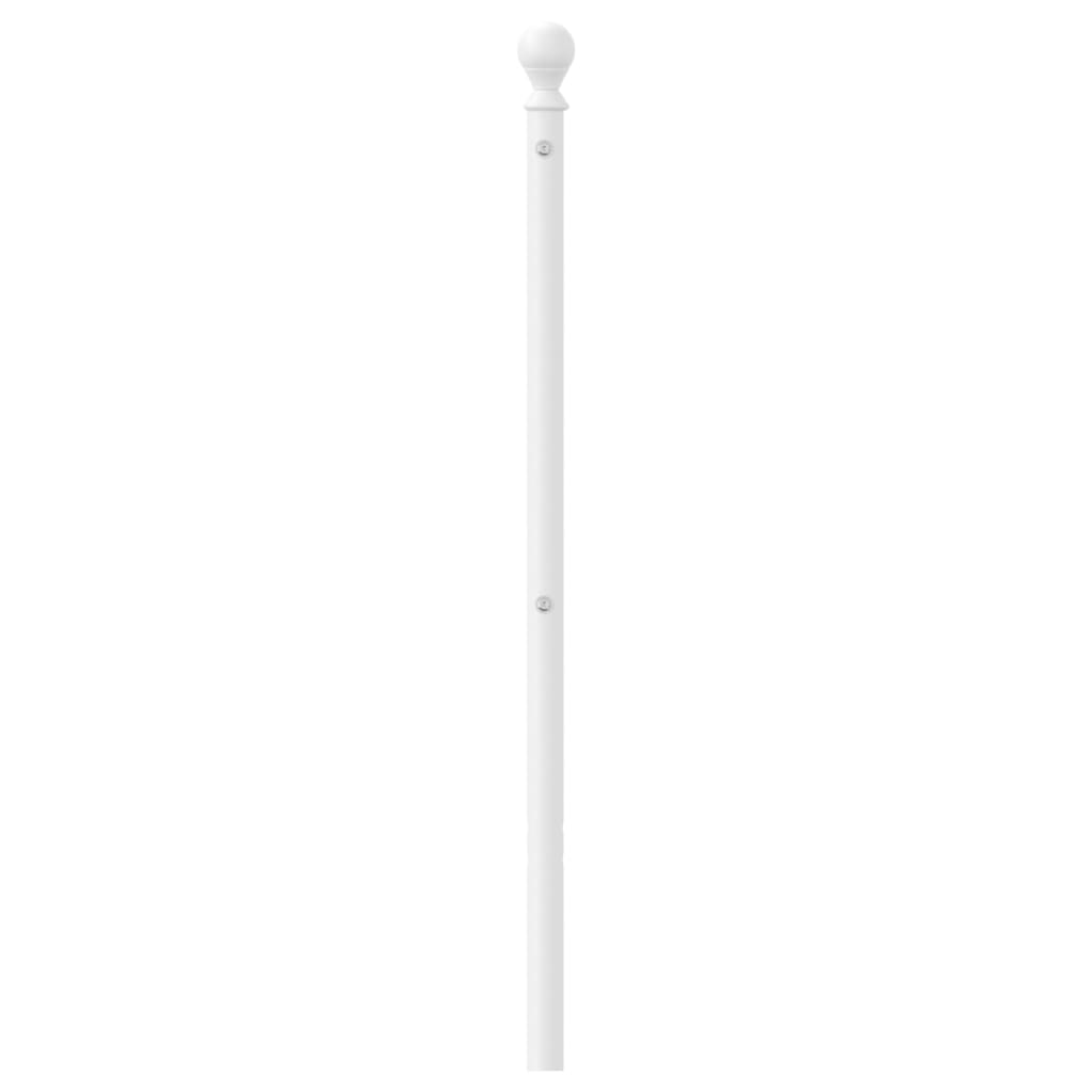 vidaXL Cabecero de metal blanco 80 cm