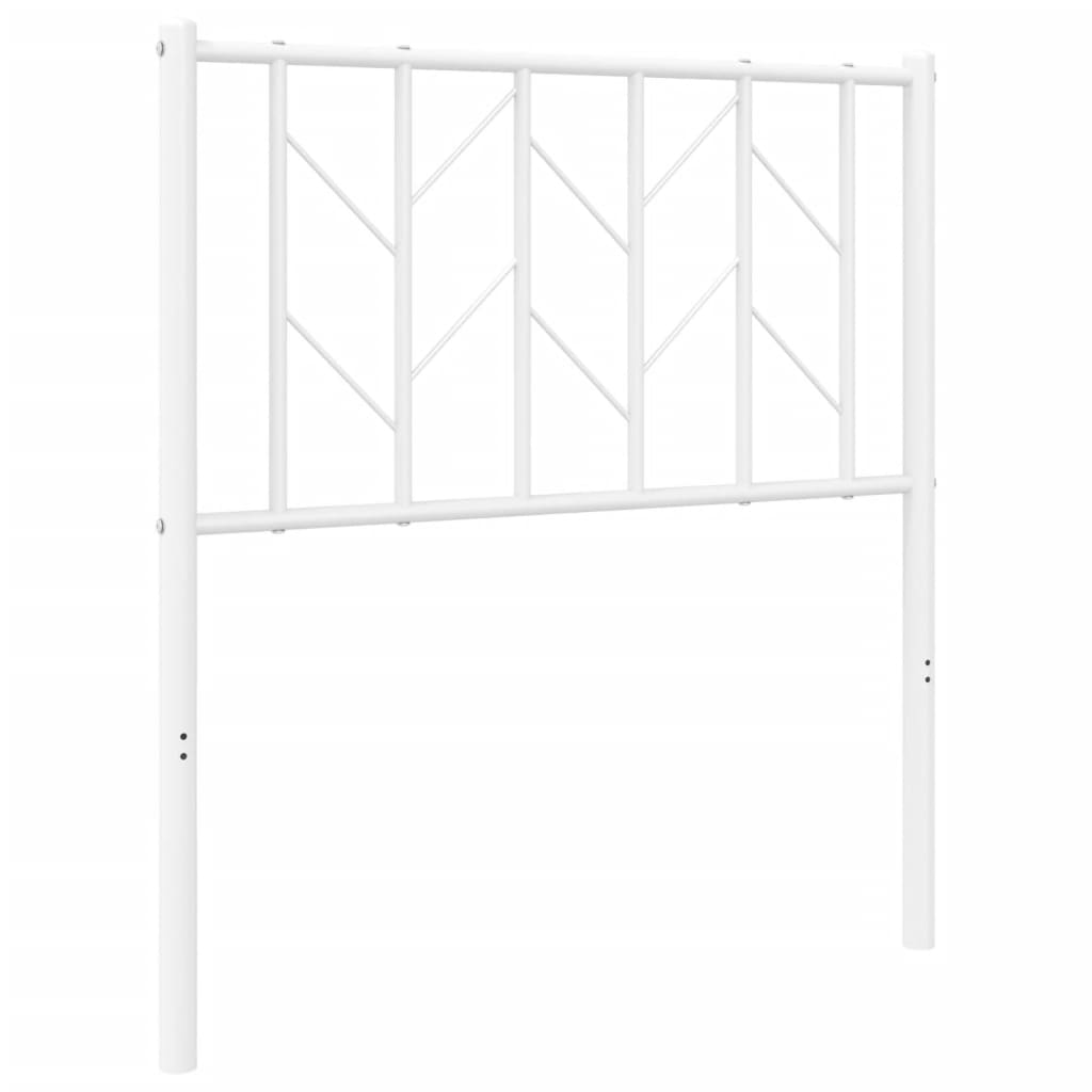 vidaXL Cabecero de metal blanco 75 cm