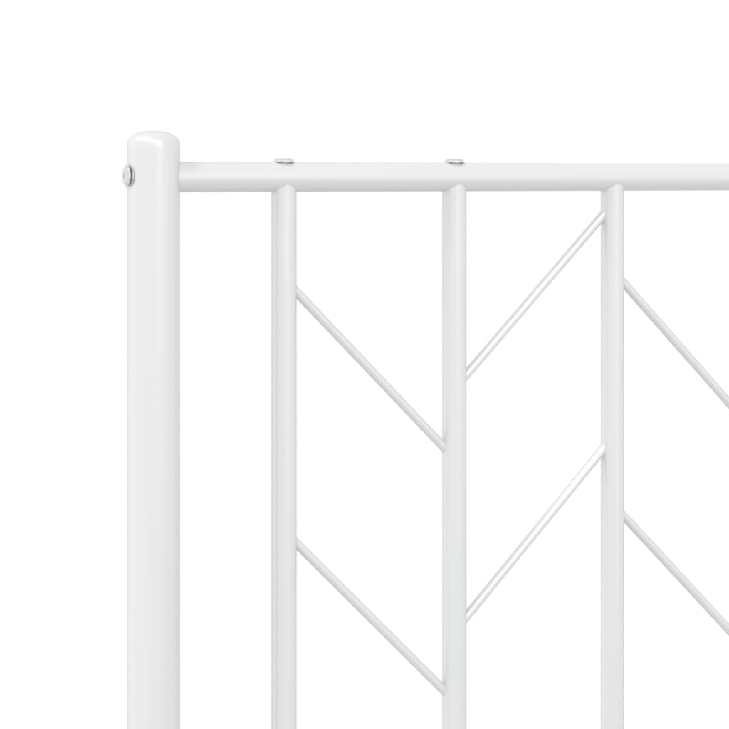 vidaXL Cabecero de metal blanco 75 cm