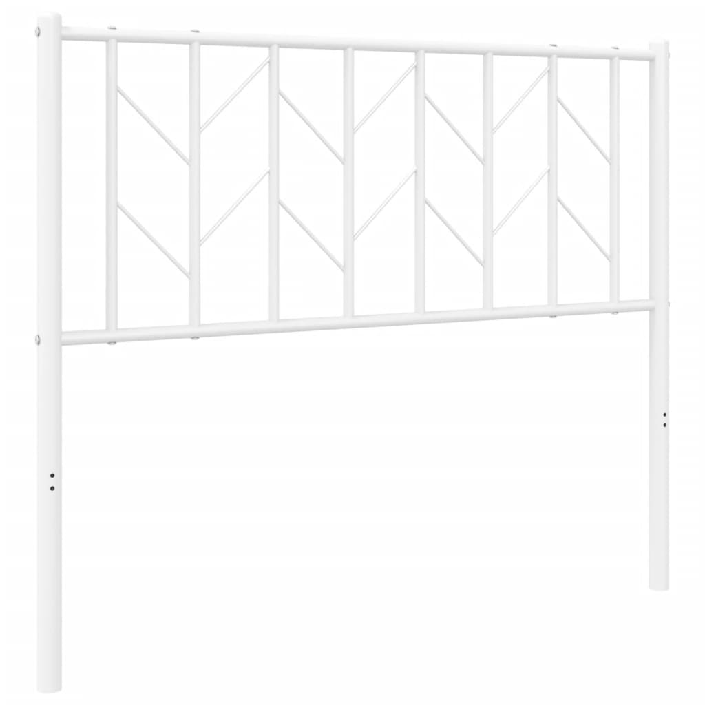 vidaXL Cabecero de metal blanco 100 cm