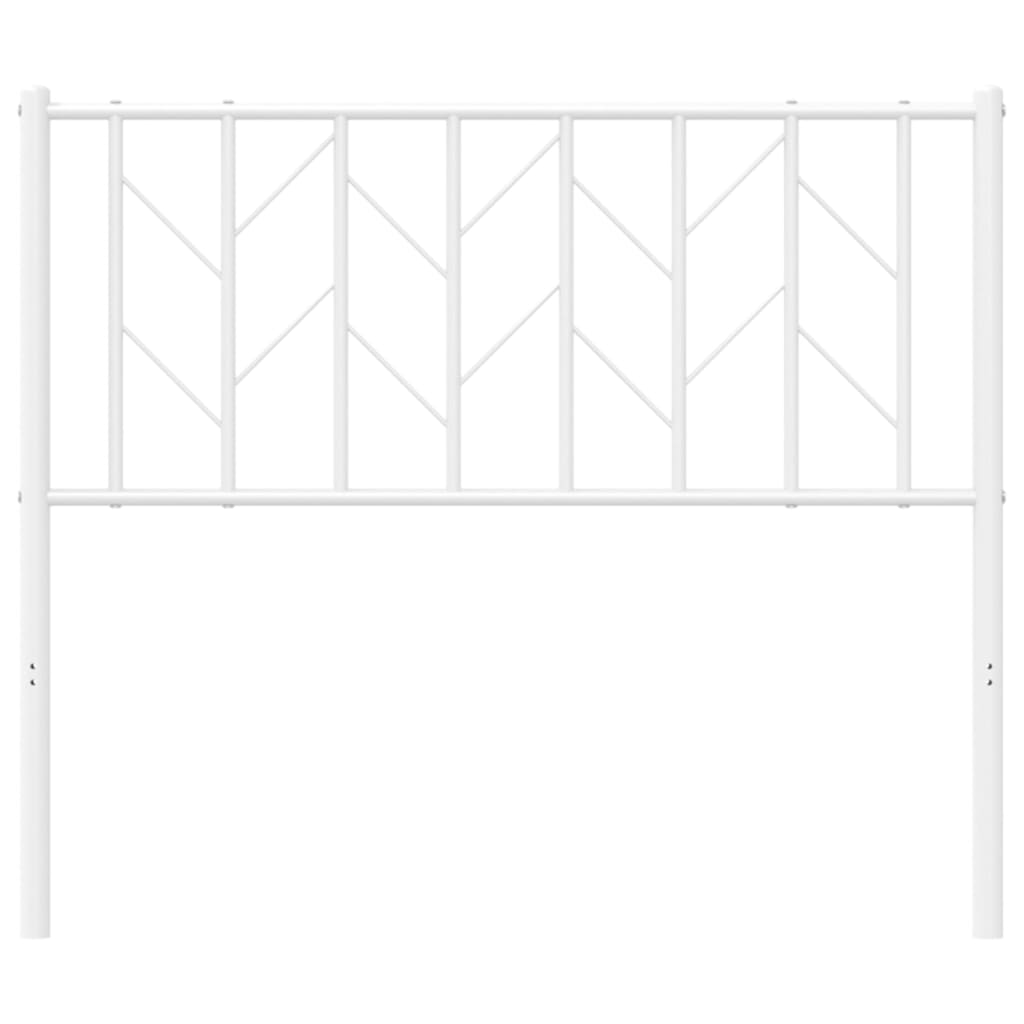 vidaXL Cabecero de metal blanco 100 cm