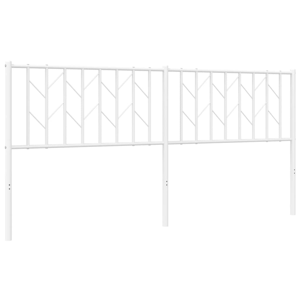 vidaXL Cabecero de metal blanco 180 cm