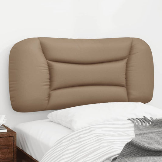 vidaXL Cabecero de cama acolchado cuero sintético capuchino 80 cm