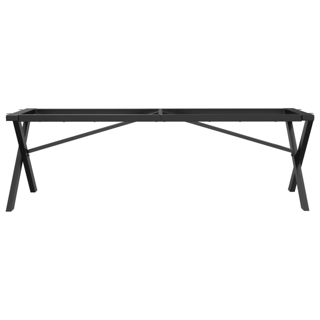 vidaXL Patas de mesa de centro estructura X acero 140x30x43 cm