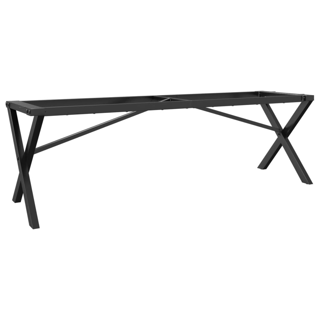 vidaXL Patas de mesa de centro estructura X acero 140x30x43 cm