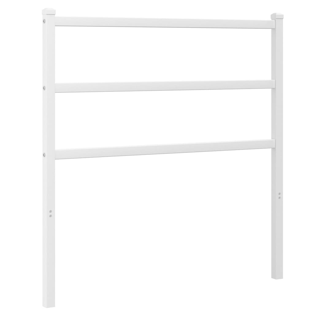 vidaXL Cabecero de metal blanco 90 cm