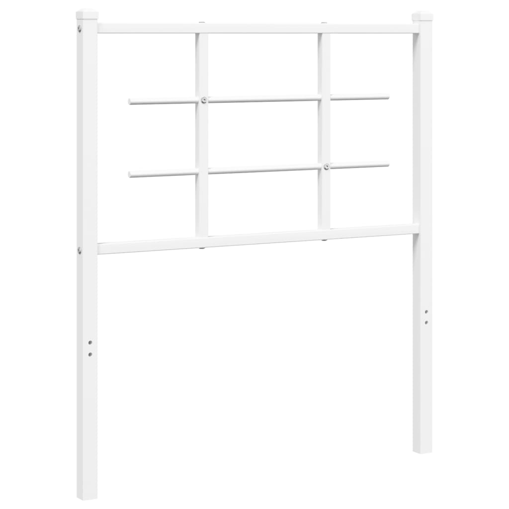 vidaXL Cabecero de metal blanco 75 cm