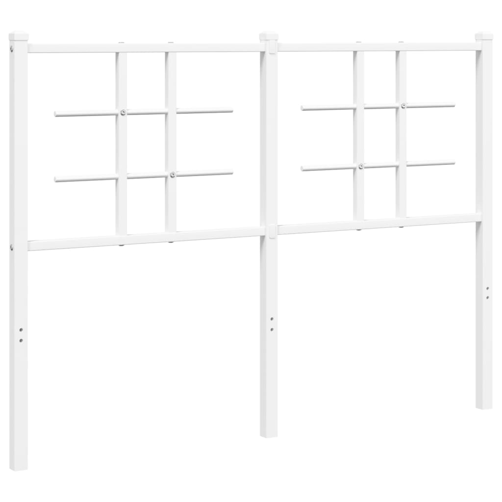 vidaXL Cabecero de metal blanco 120 cm