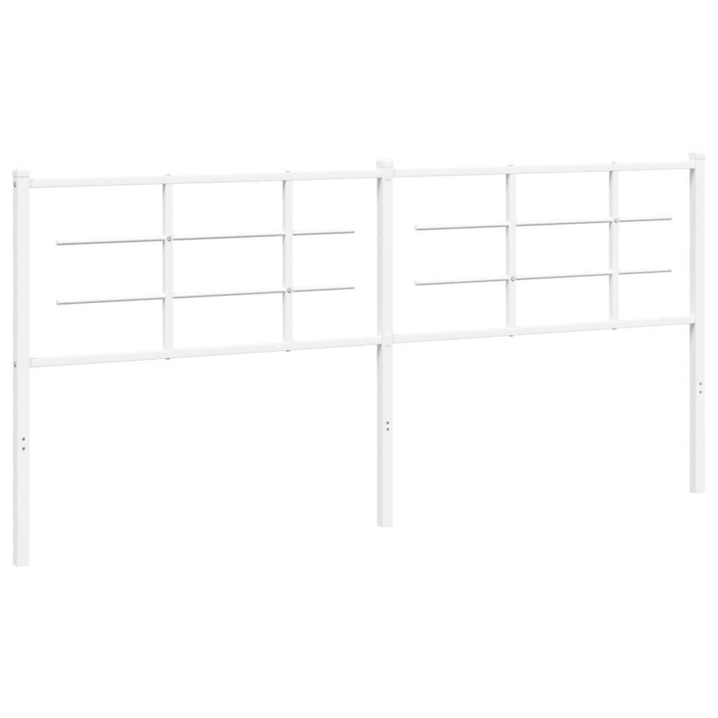 vidaXL Cabecero de metal blanco 200 cm