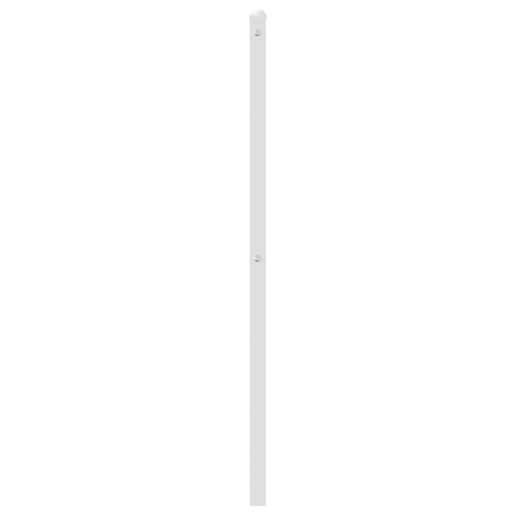 vidaXL Cabecero de metal blanco 90 cm