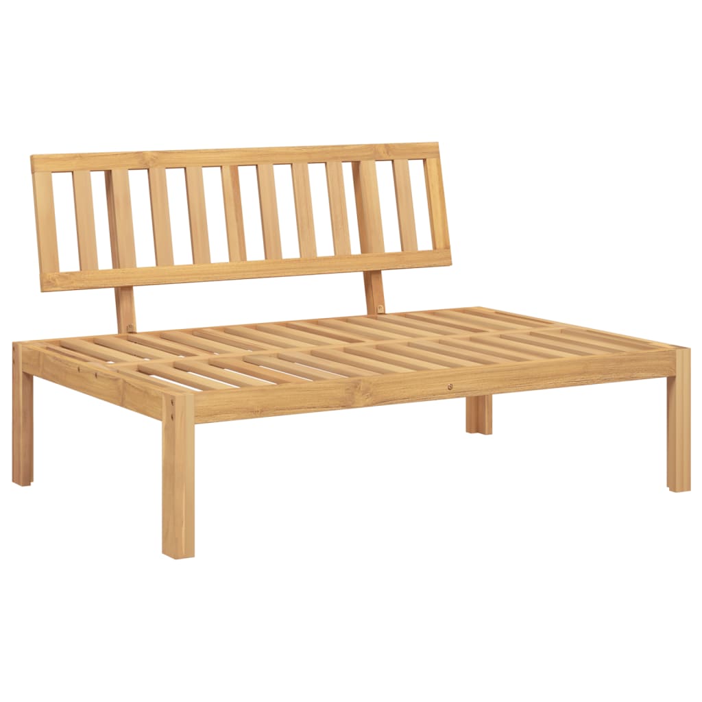 vidaXL Set de sofás de palets de jardín 4 pzas madera maciza de acacia