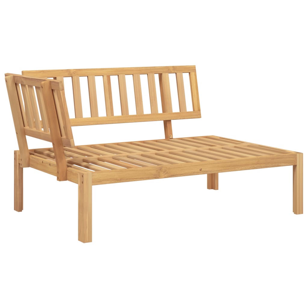 vidaXL Set de sofás de palets de jardín y cojines 4 pzas madera acacia