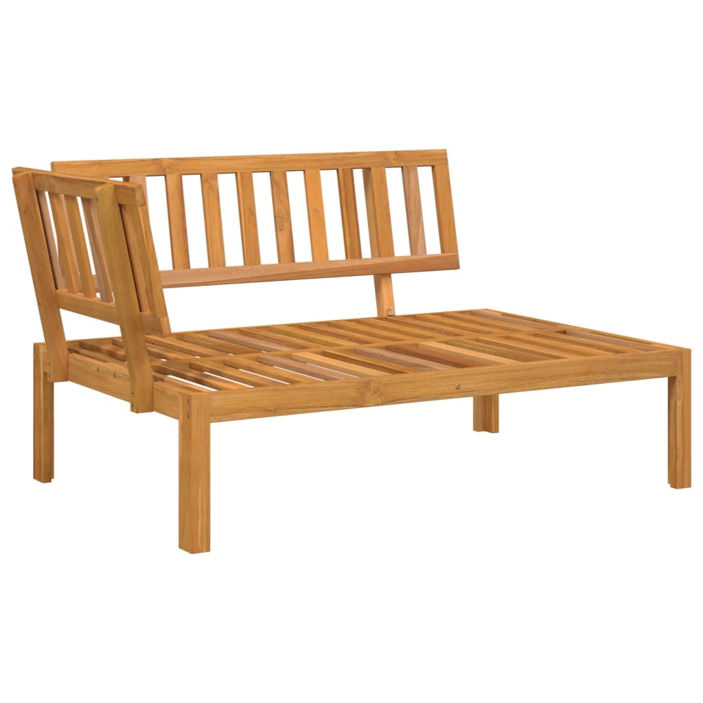 vidaXL Set de sofás de palets de jardín y cojines 3 pzas madera acacia