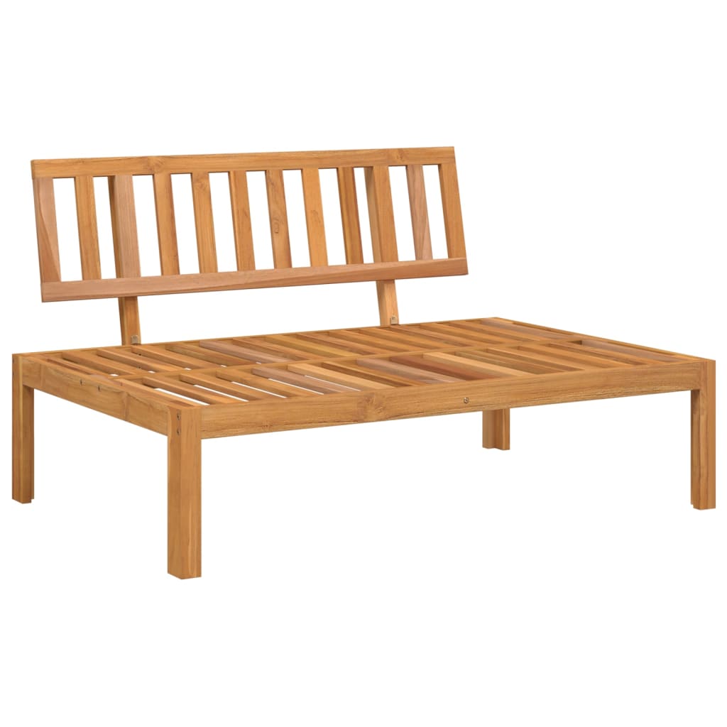 vidaXL Set de sofás de palets de jardín y cojines 3 pzas madera acacia