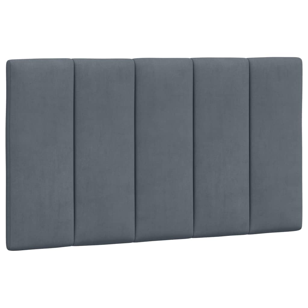 vidaXL Estructura de cama sin colchón terciopelo gris oscuro 80x200 cm