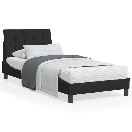 vidaXL Estructura de cama sin colchón terciopelo negro 90x190 cm