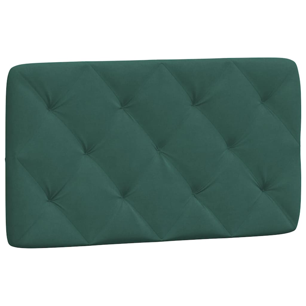 vidaXL Estructura de cama sin colchón terciopelo verde oscuro 90x190cm