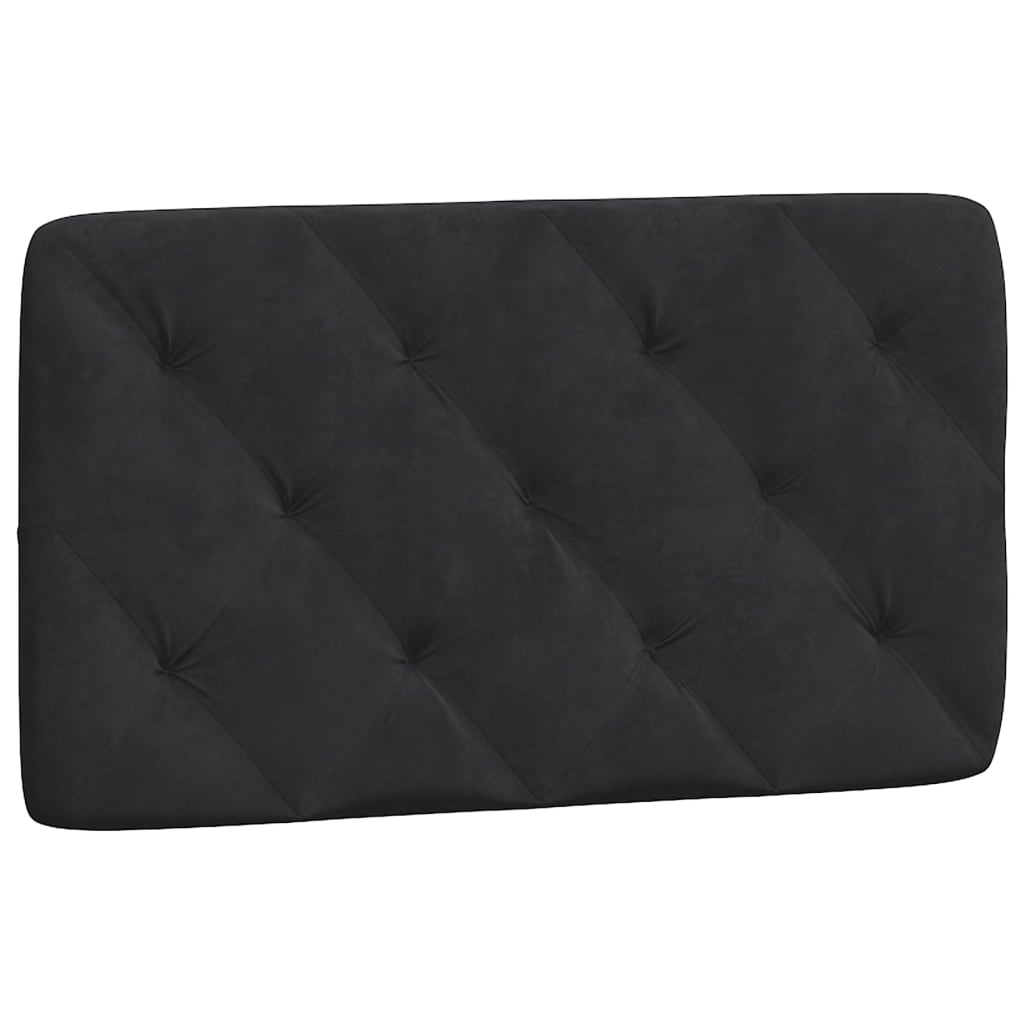 vidaXL Cama con colchón terciopelo negro 90x190 cm