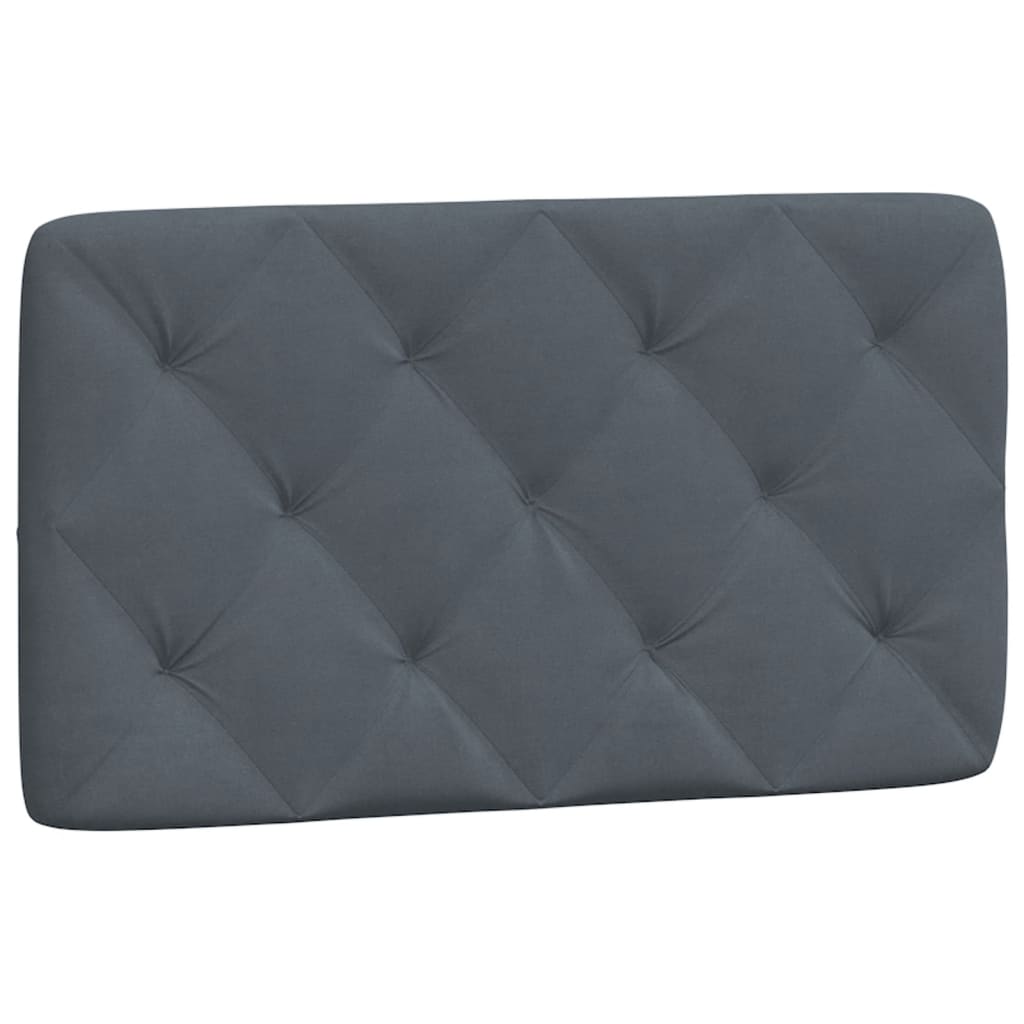 vidaXL Cama con colchón terciopelo gris oscuro 90x200 cm