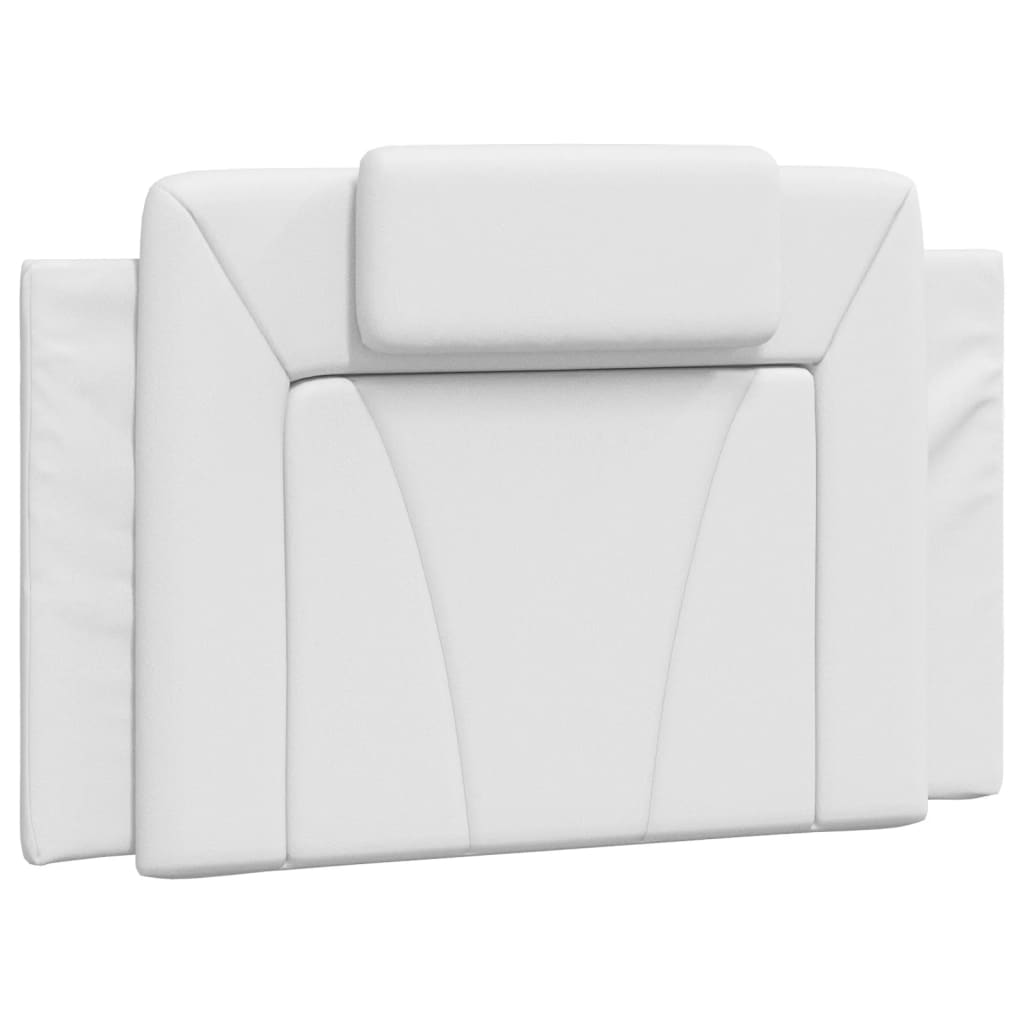 vidaXL Cama con colchón cuero sintético blanco 90x190 cm