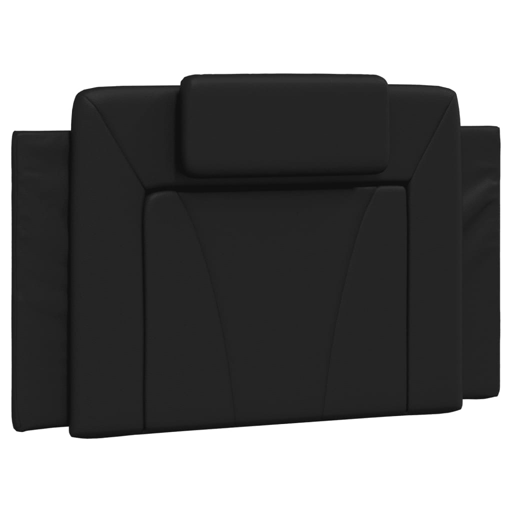 vidaXL Cama con colchón cuero sintético negro 90x200 cm