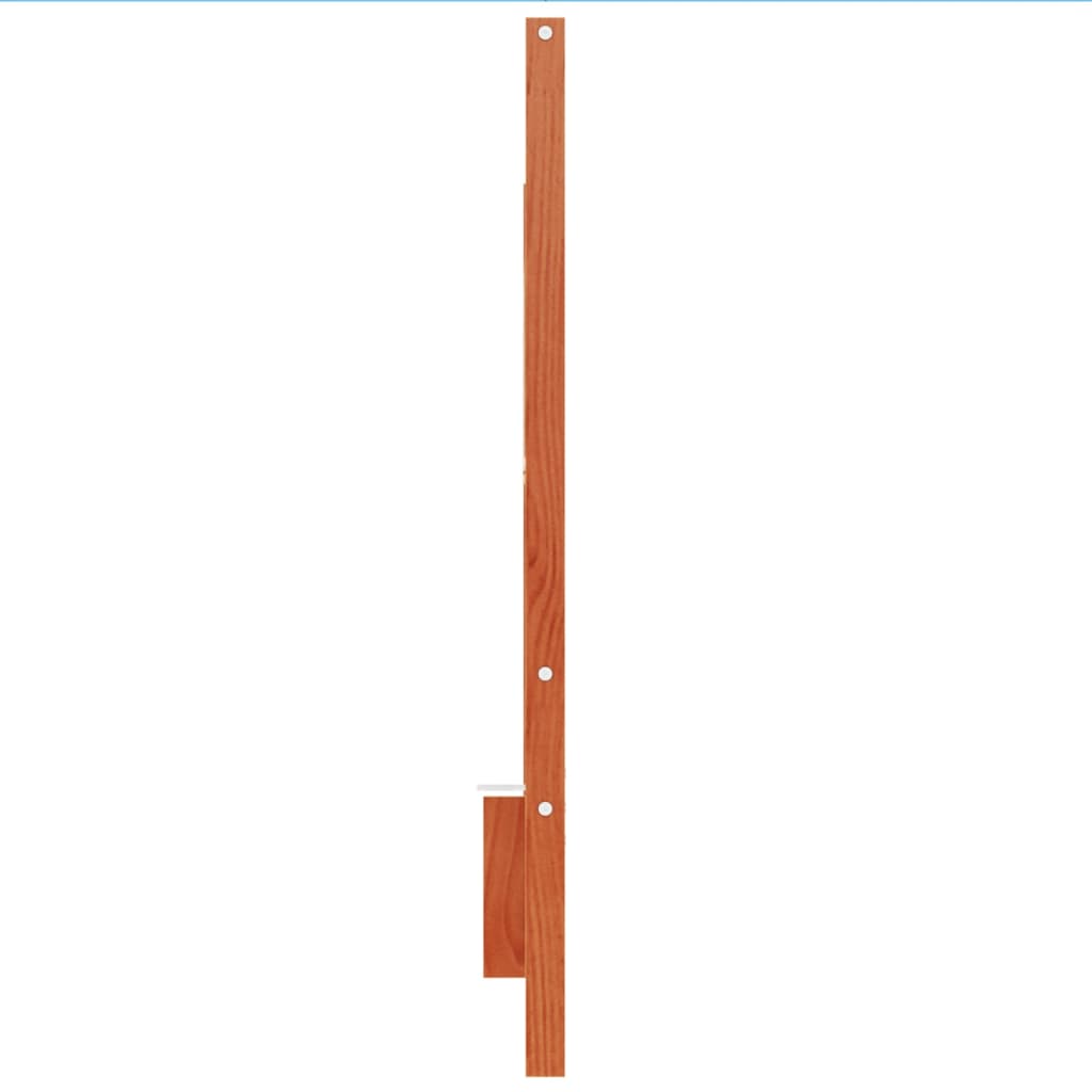 vidaXL Cabecero de cama madera maciza de pino marrón cera 135 cm