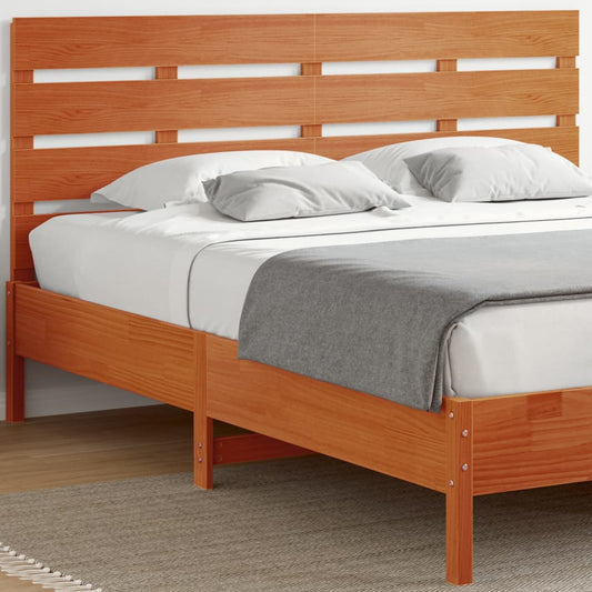 vidaXL Cabecero de cama madera maciza de pino marrón cera 180 cm