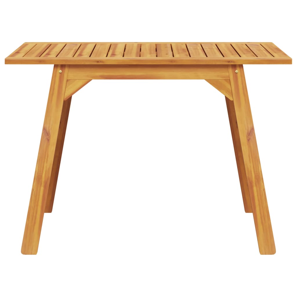 vidaXL Mesa de comedor de jardín madera maciza de acacia 110x56x75 cm