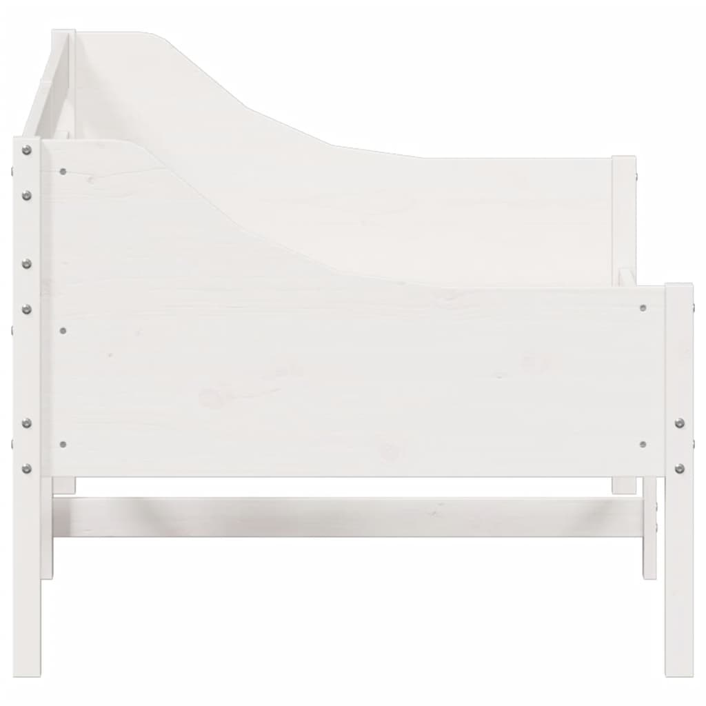 vidaXL Sofá cama sin colchón madera maciza de pino blanco 90x200 cm