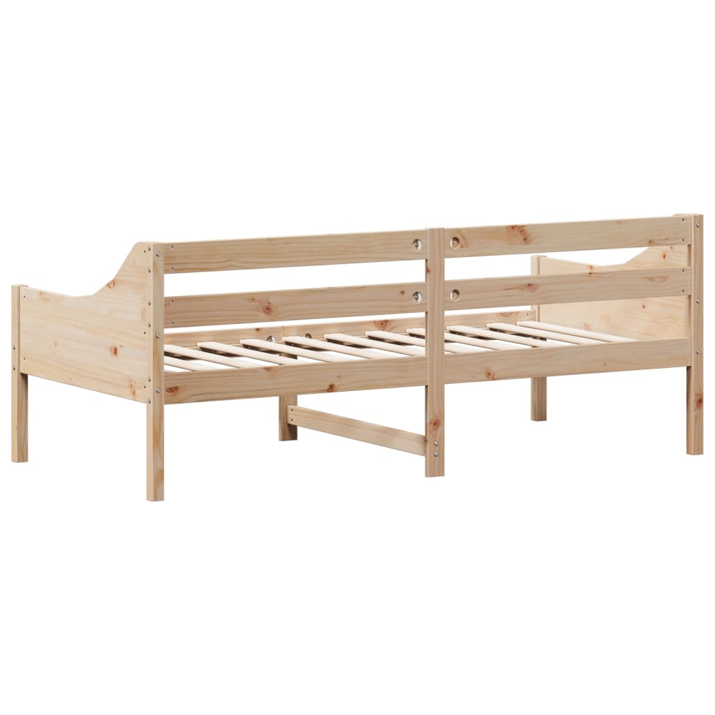 vidaXL Sofá cama sin colchón madera maciza de pino 90x190 cm