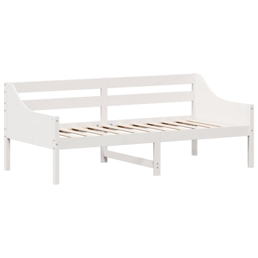 vidaXL Sofá cama sin colchón madera maciza de pino blanco 90x190 cm