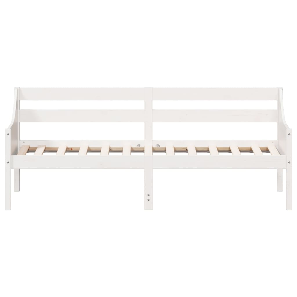 vidaXL Sofá cama sin colchón madera maciza de pino blanco 90x190 cm