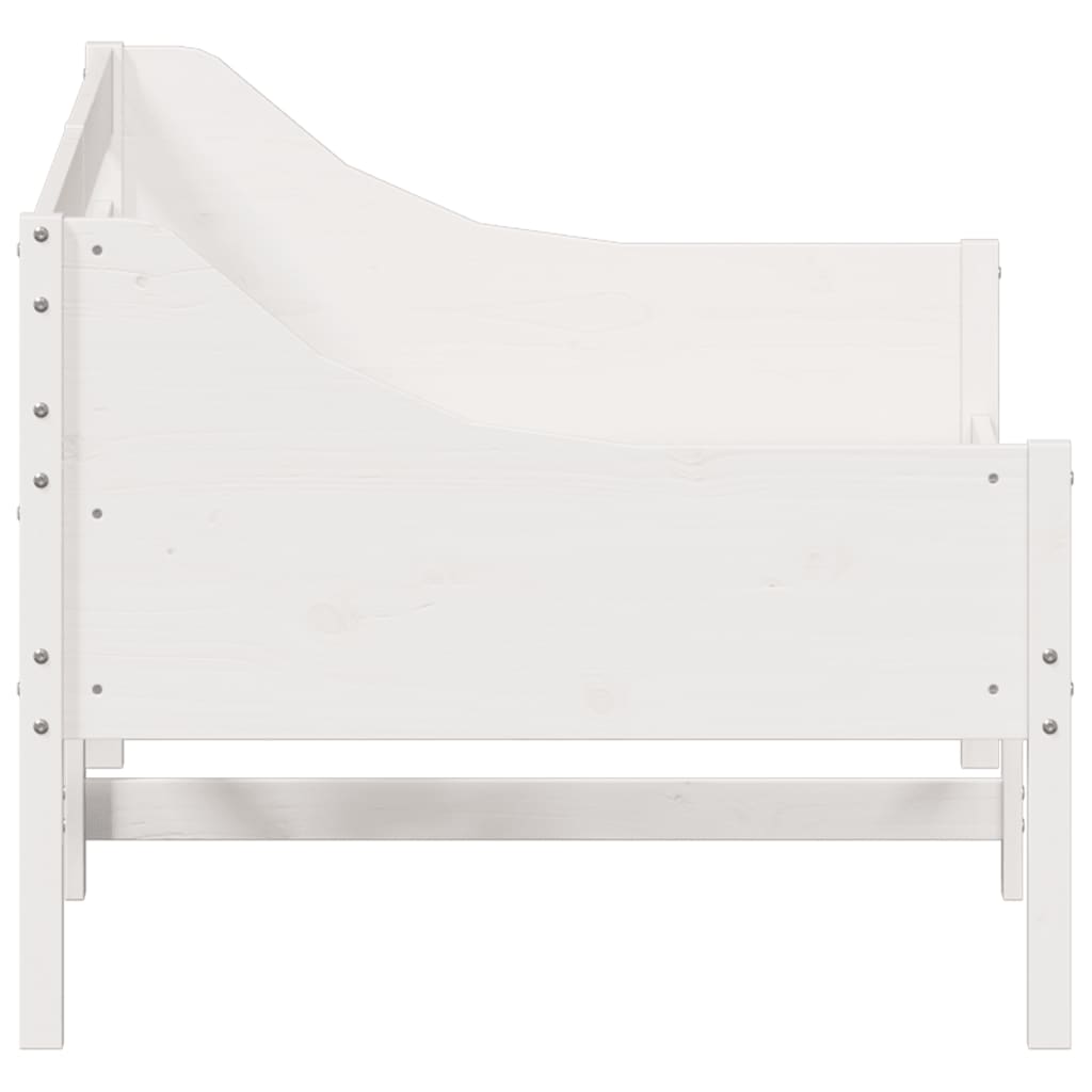 vidaXL Sofá cama sin colchón madera maciza de pino blanco 90x190 cm