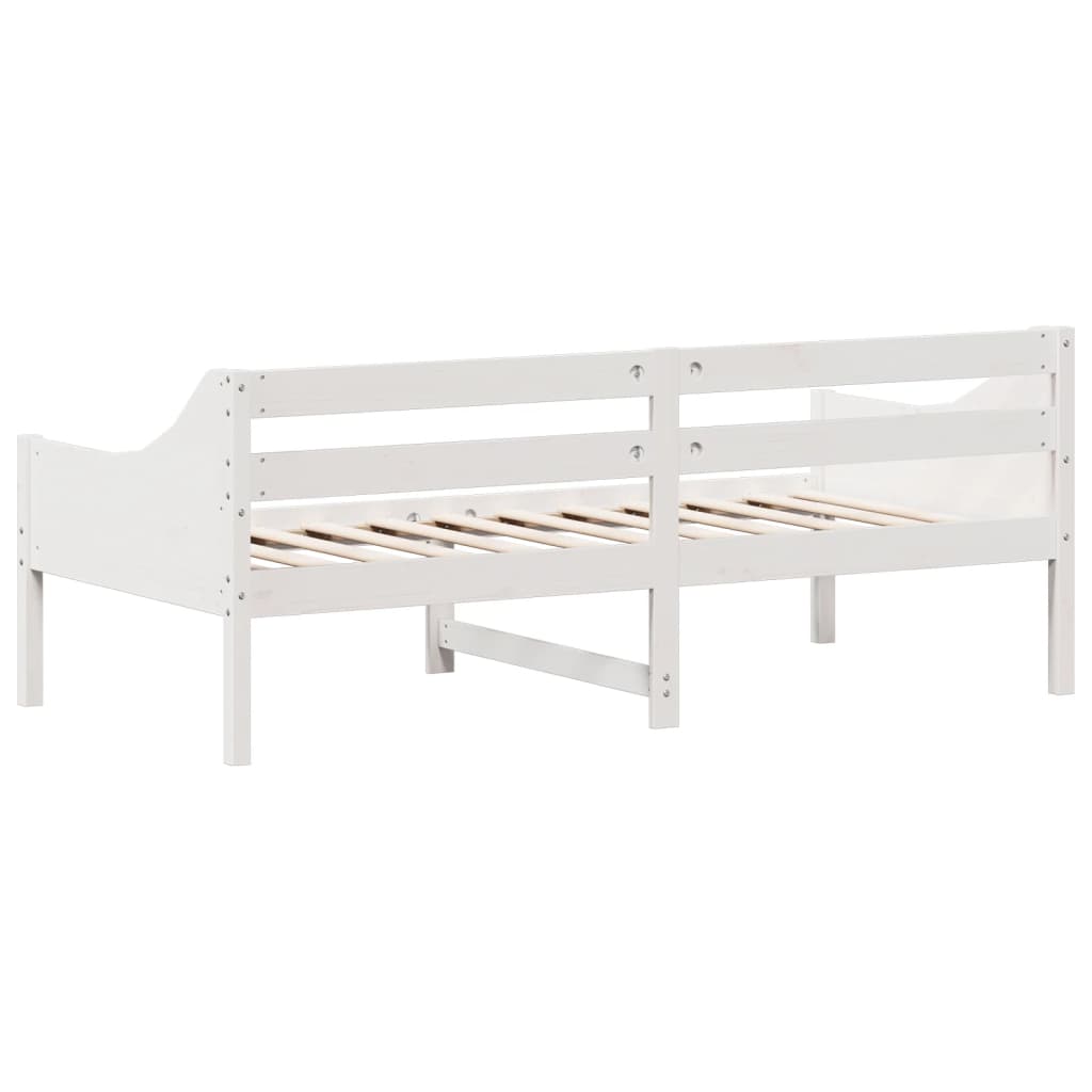 vidaXL Sofá cama sin colchón madera maciza de pino blanco 90x190 cm