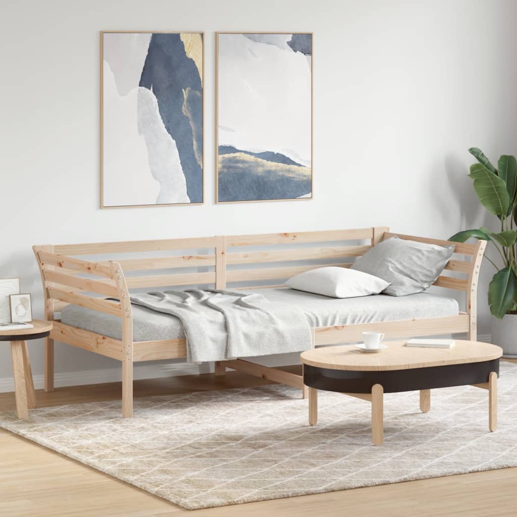 vidaXL Sofá cama sin colchón madera maciza de pino 80x200 cm