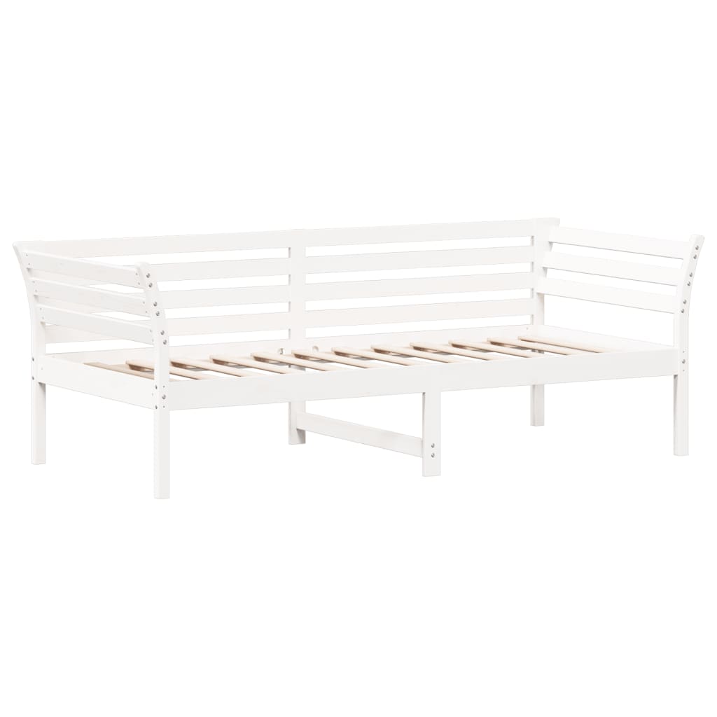 vidaXL Sofá cama sin colchón madera maciza de pino blanco 80x200 cm