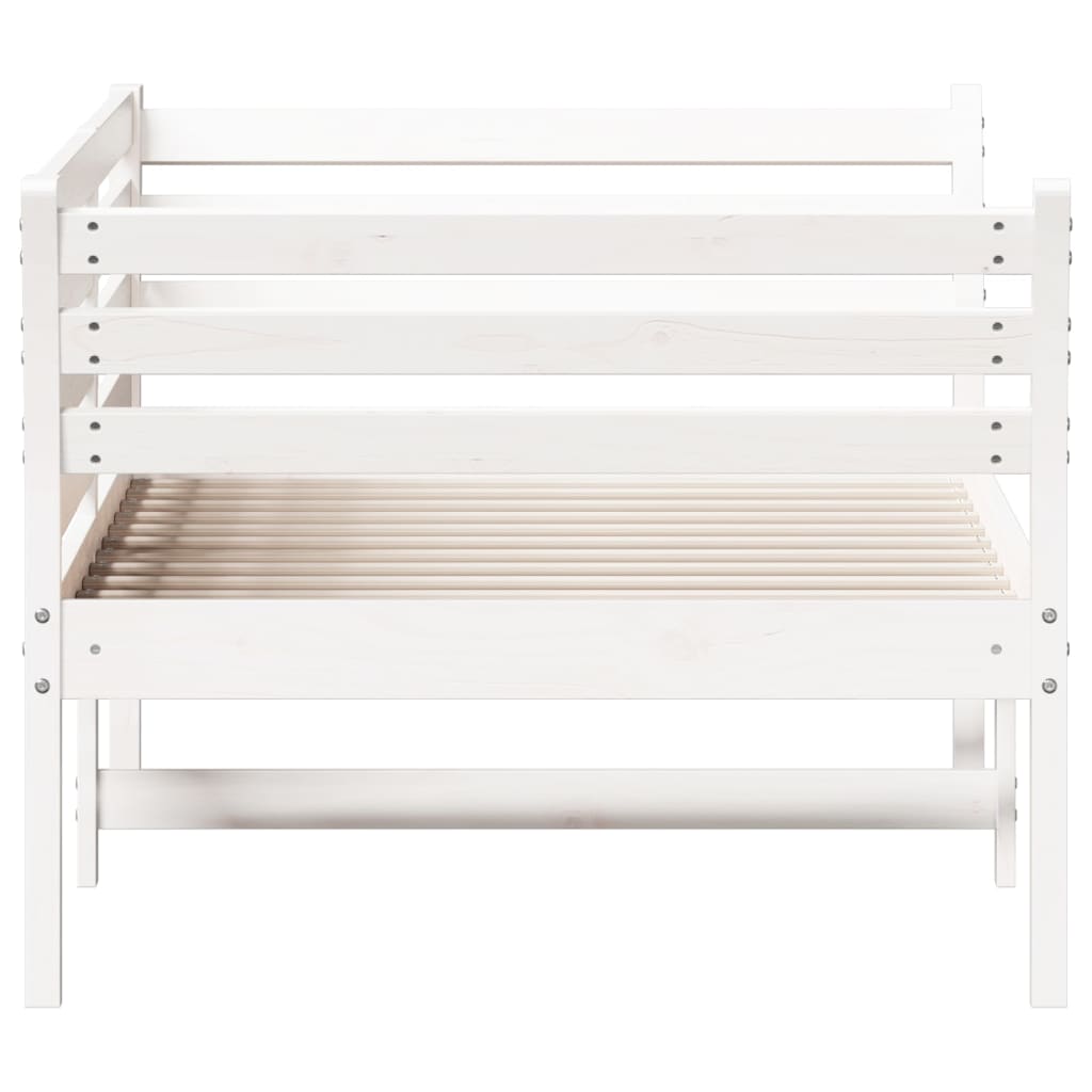 vidaXL Sofá cama sin colchón madera maciza de pino blanco 80x200 cm